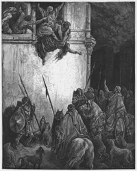Gustave Doré Bible : La mort de Jézabel